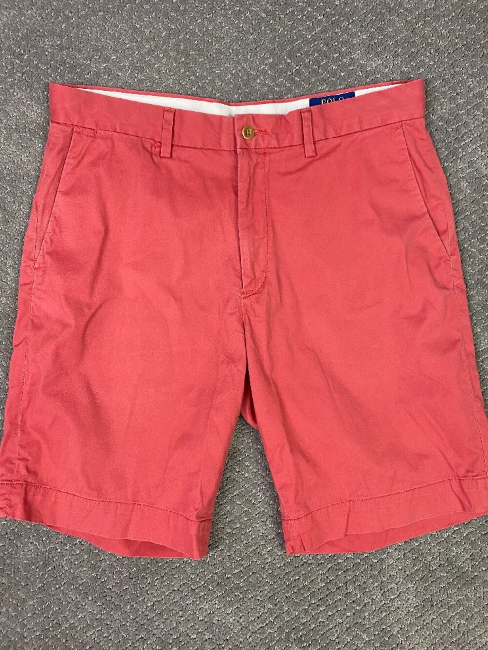 Polo Ralph Lauren Stretch Classic Fit Shorts Mens 31 Jetty Red Chino Flat Front